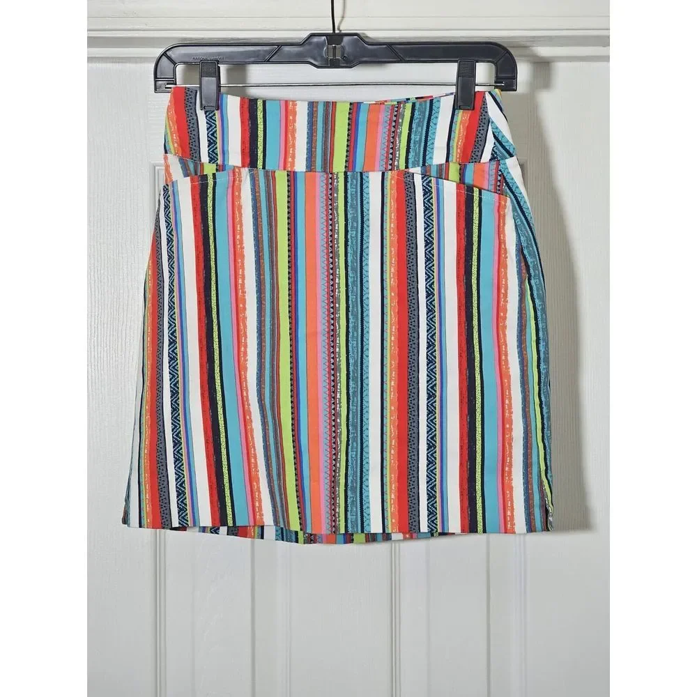 Swing Control Golf Skirt Women's Size‎ 2 Striped